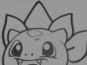 Bulbasaur Wall Silhouette 01 3D 프린트 모델