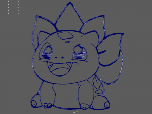 Bulbasaur Wall Silhouette 01 3D 프린트 모델