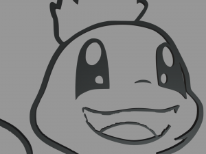 Charmander Wall Silhouette 01 Model do druku 3D