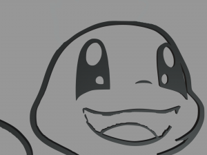 Charmander Wall Silhouette 02 Model do druku 3D