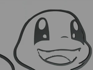 Charmander Wall Silhouette 02 3D Print Model