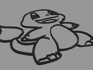 Charmander Wall Silhouette 02 Model do druku 3D