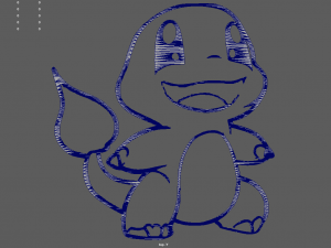 Charmander Wall Silhouette 02 Model do druku 3D