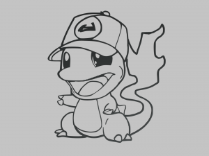 Charmeleon Wall Silhouette 01 3D 打印模型