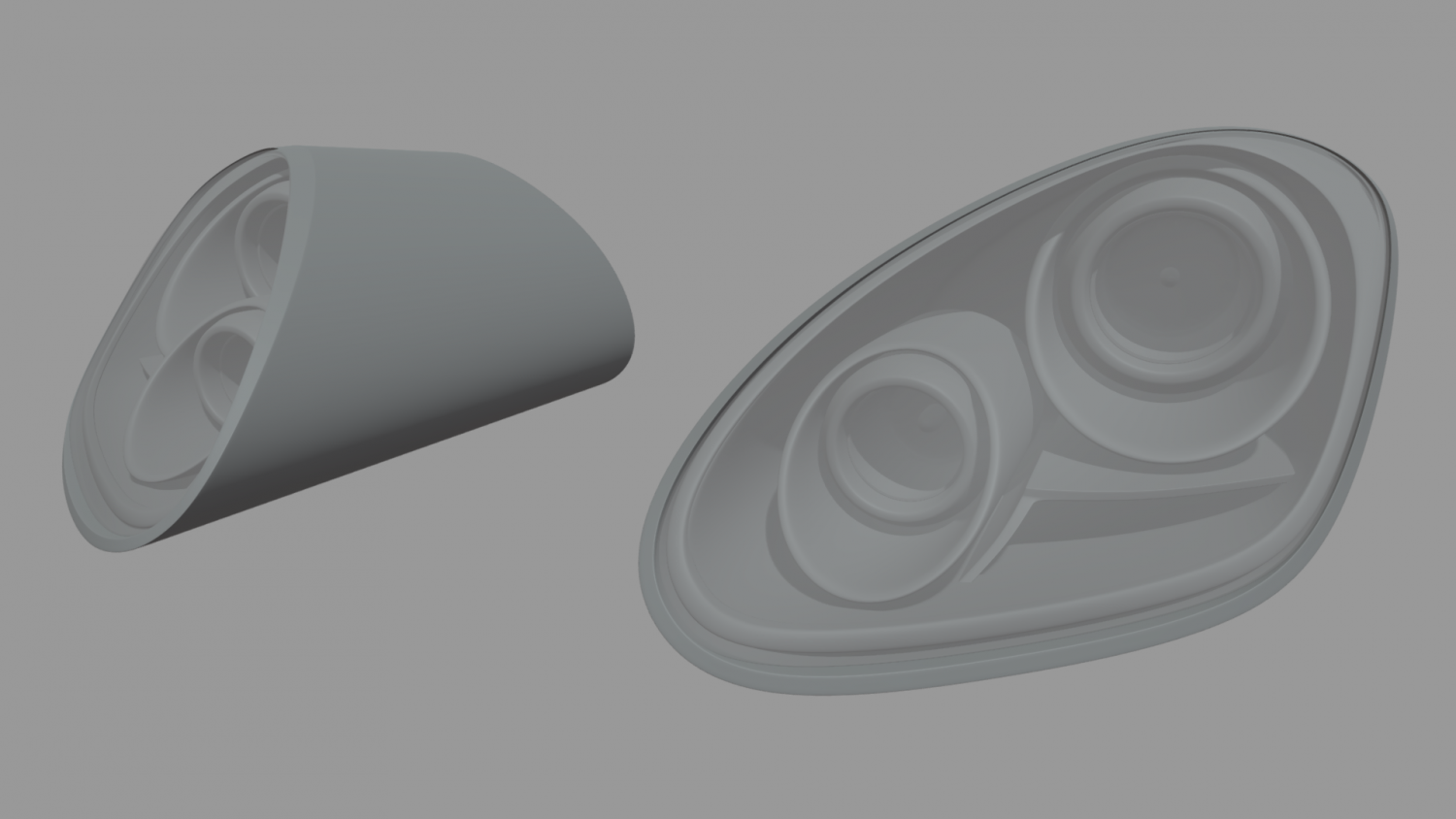 Porsche Headlights 3D Model in Parts of auto 3DExport