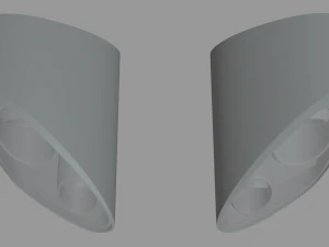 Porsche Headlights 3D Model