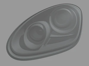 Porsche Headlights 3D Model