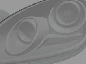 Porsche Headlights 3D Model