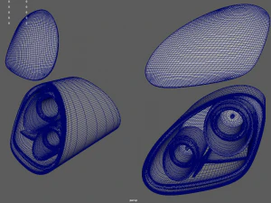 Porsche Headlights 3D Model