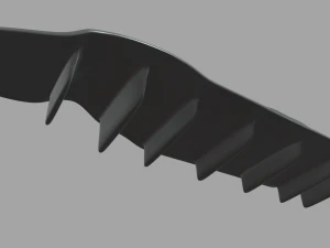 Rear Bumper 02 3D Model