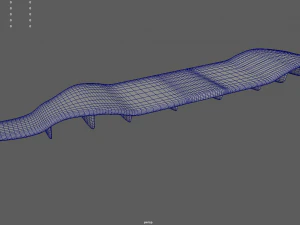 Rear Bumper 02 3D Model