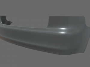 Rear Bumper Audi A3 3D Model