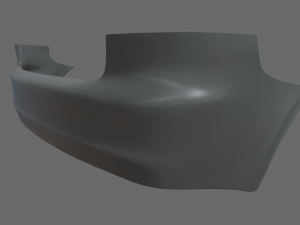 Rear Bumper Audi A3 Modelo 3D