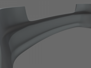 Rear Bumper Audi A3 Modelo 3D