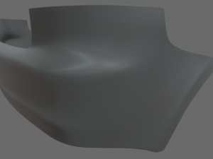 Rear Bumper Audi A3 Modelo 3D