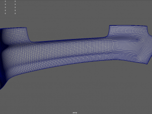 Rear Bumper Audi A3 Modelo 3D