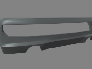 Rear Bumper Custom 01 3D Model