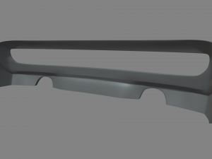 Rear Bumper Custom 01 3D Model