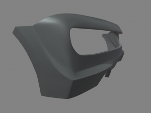 Rear Bumper Custom 01 3D Model