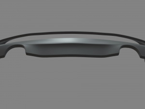 Rear Bumper Custom 01 3D Model