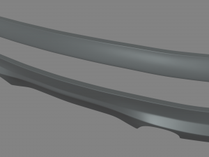 Rear Bumper Custom 01 3D Model