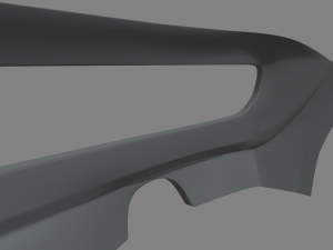 Rear Bumper Custom 01 3D Model
