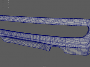 Rear Bumper Custom 01 3D Model
