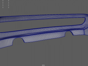Rear Bumper Custom 01 3D Model
