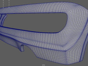 Rear Bumper Custom 01 3D Model