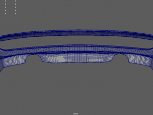 Rear Bumper Custom 01 3D Model