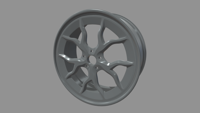 Rim Car Custom 01 3D 모델 .c4d .max .obj .3ds .fbx .stl .blend 