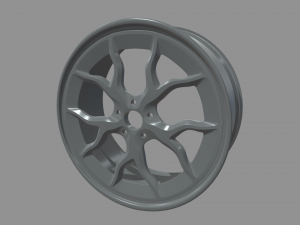 Rim Car Custom 01 3D Model