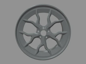 Rim Car Custom 01 3D Model