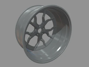 Rim Car Custom 01 3D Model
