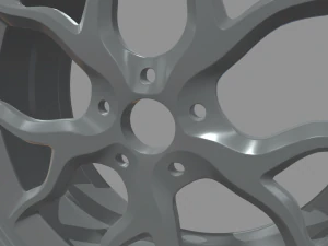 Rim Car Custom 01 3D Model
