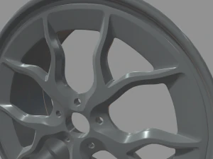 Rim Car Custom 01 3D Model