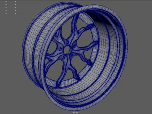Rim Car Custom 01 3D Model