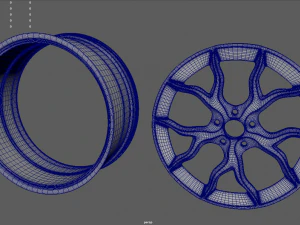 Rim Car Custom 01 3D Model