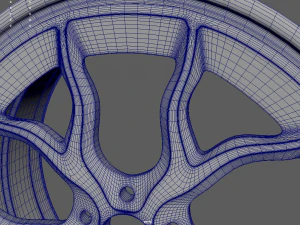 Rim Car Custom 01 3D Model