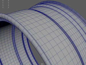 Rim Car Custom 01 3D Model