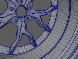Rim Car Custom 01 3D Model