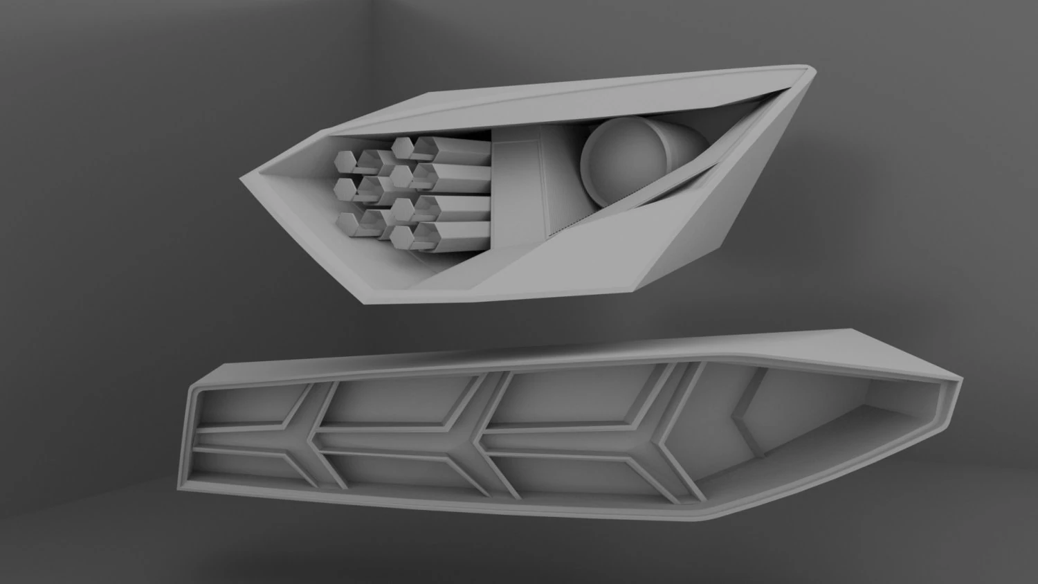 Headlight Rearlight Sport Car 01 3D Model .c4d .max .obj .3ds .fbx .stl .blend 