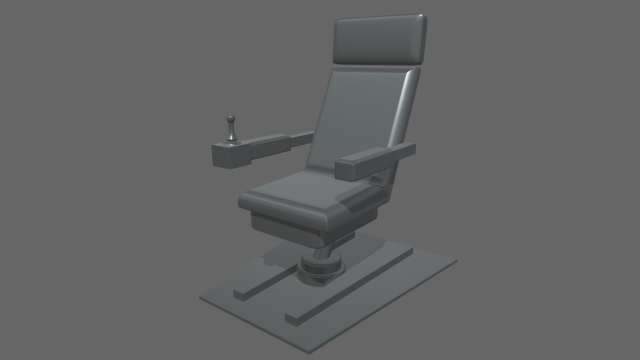 Starship Seat 01 3D मॉडल .c4d .max .obj .3ds .fbx .stl .blend