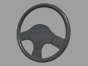 Steering Wheel Car 02 3D Model