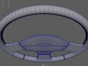 Steering Wheel Car 02 3D Model