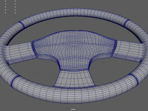 Steering Wheel Car 02 3D Model