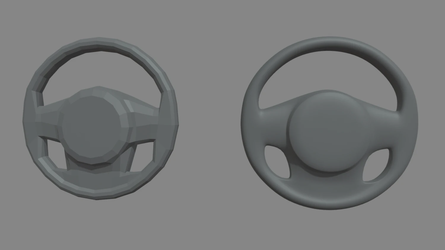 Steering Wheel Car Custom 3D Model .c4d .max .obj .3ds .fbx .stl .blend 