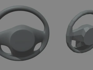 Steering Wheel Car Custom 3D Model