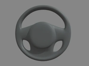 Steering Wheel Car Custom 3D Model