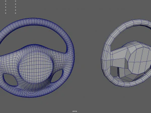 Steering Wheel Car Custom 3D Model